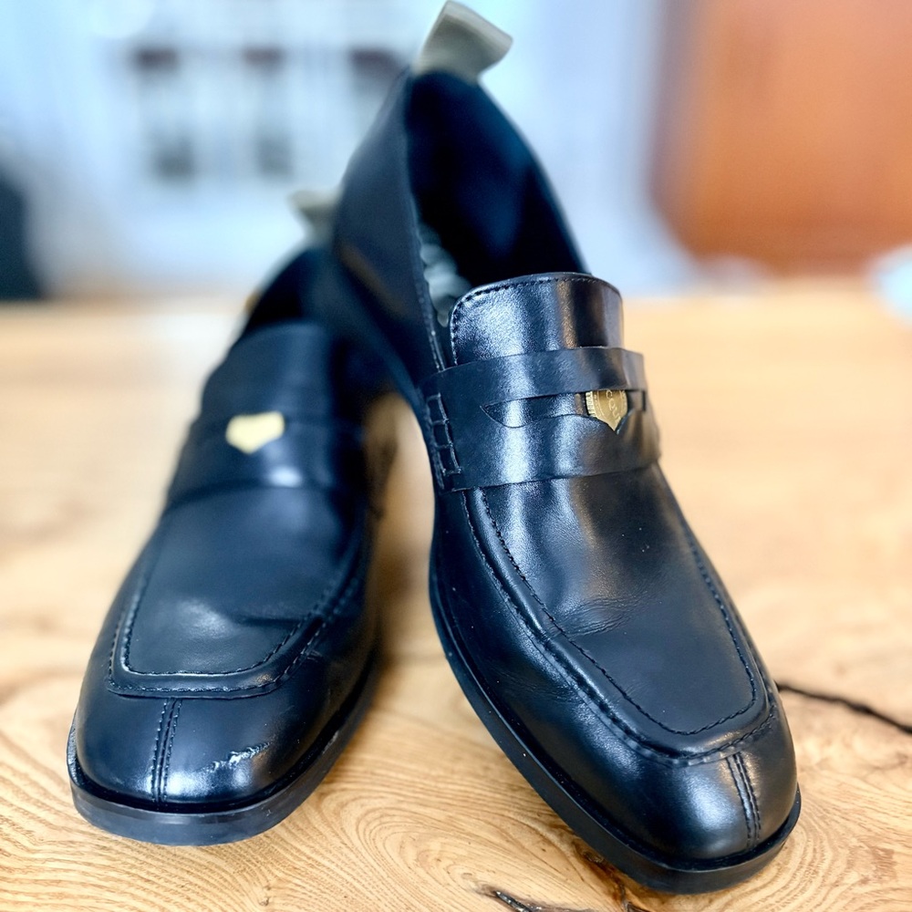 Soque Paris Jasper Black Leather Loafers- New, never worn